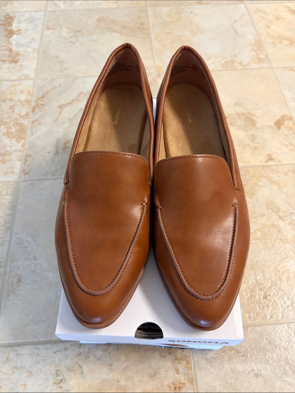 Sonoma Cognac Slip-On Loafers